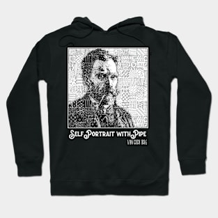 Self Portrait with Pipe Van Gogh 1886 Hoodie